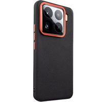 Кожен калъф за Xiaomi 15, leather hybrid, черен