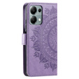 Калъф с капак за Xiaomi Redmi Note 13 Pro 4G / Xiaomi Redmi Note 14S / Xiaomi Poco M6 Pro 4G, Mandala, лилав
