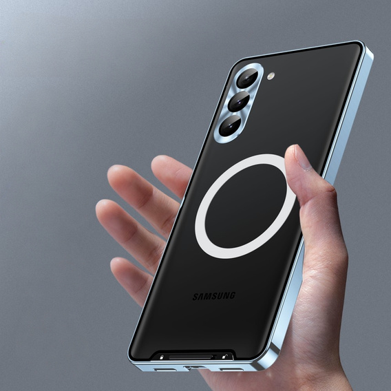 Калъф за защита на камерата за Samsung Galaxy S24+ Plus, CamShield MagSafe, прозрачен / син