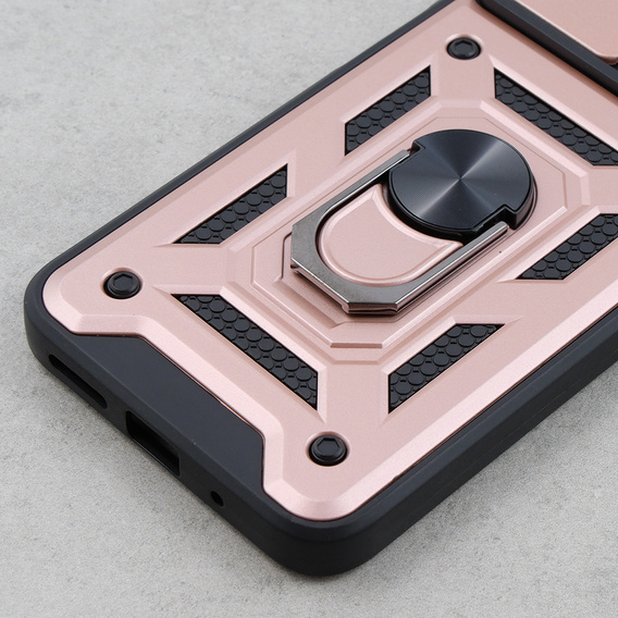 Брониран калъф за Xiaomi Redmi 12, CamShield Slide, розов rose gold