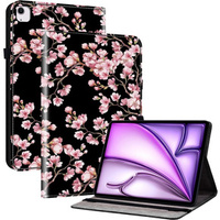 Калъф за Apple iPad Air 13" 6 gen. 2024 (A2836, Smartcase, plum blossom