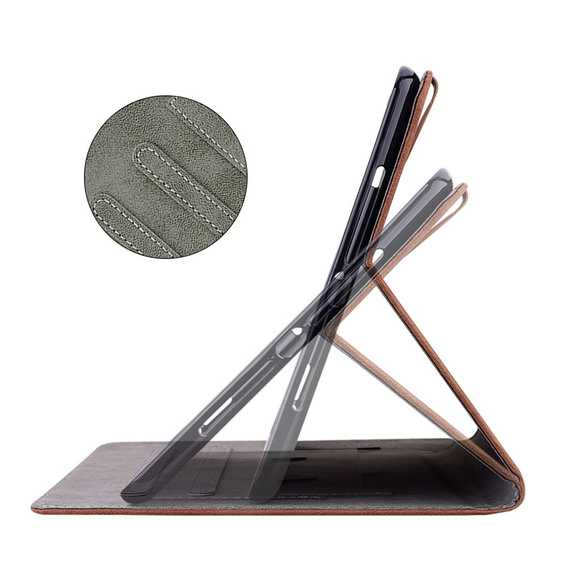 Калъфи за Lenovo Tab M9, Wallet Pen Slot, червен