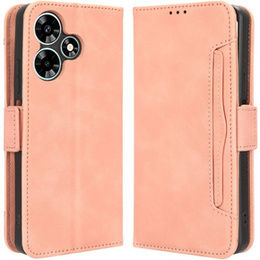 Калъф с капак за Infinix Hot 30i, Card Slot, розов