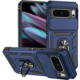 Брониран калъф за Google Pixel 8 Pro, CamShield Slide, син