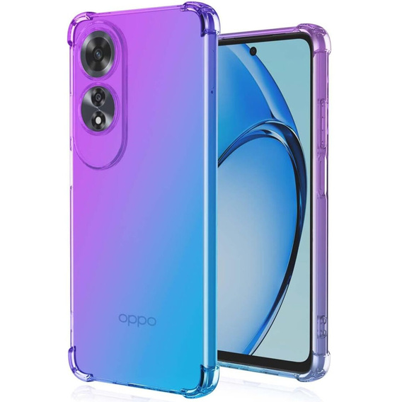 Калъфът Gradient Dropproof за Oppo A60, Лилаво / синьо