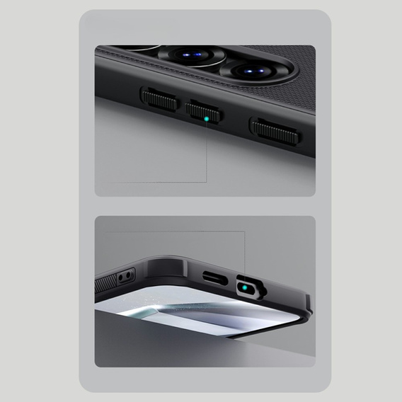 Калъфът NILLKIN за Samsung Galaxy S25, Frosted Shield, за MagSafe, черен