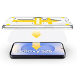 2x Закалено стъкло за Samsung Galaxy S24 / S25, ERBORD Easy App 9H Screen Protector