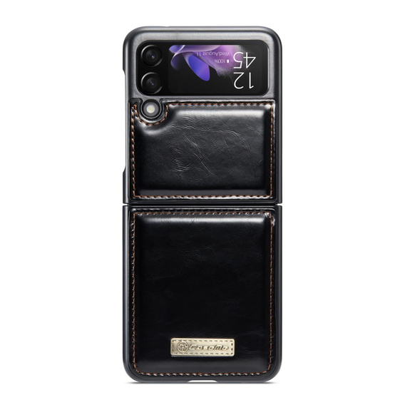 CASEME калъф за Samsung Galaxy Z Flip 3, Waxy Textured, черен