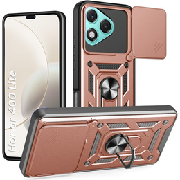 Брониран калъф за Honor 400 Lite, CamShield Slide, розов