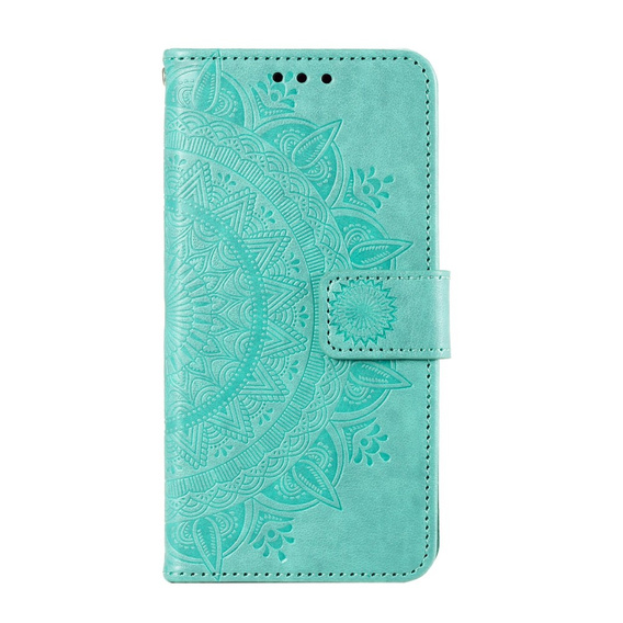 Калъф с капак за Xiaomi Redmi Note 13 Pro 4G, Mandala, зелен