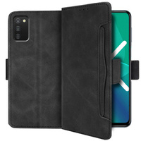 Калъф с капак за Samsung Galaxy A03s, Card Slot, черен