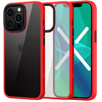 Калъфи за iPhone 13 Pro, ERBORD Hybrid Case, червен