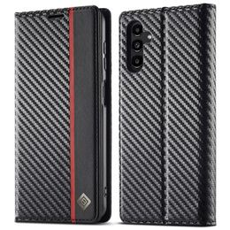 Калъф с капак за Samsung Galaxy A56, Carbon LC.IMEEKE, черен