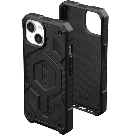 Калъфи Urban Armor Gear за iPhone 15, Monarch Pro Carbon MagSafe, черен