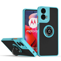 Калъфът за Motorola Moto G24 / G24 Power / G04, Frosted Ring, син