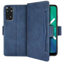 Калъф с капак за Xiaomi Redmi Note 11 / 11S, Card Slot, син