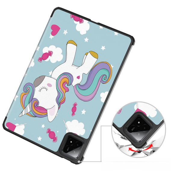 Калъф за Xiaomi Pad 7 / Xiaomi Pad 7 Pro, Smartcase, unicorn