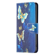 Калъф с капак за Infinix Zero 30 5G, Wallet, butterfly, син