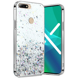 Калъфи за Huawei Y7 2018/Enjoy 8, Glittery, прозрачен