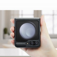 Калъф за Samsung Galaxy Z Flip6 5G, CASEME Litchi Leather, черен