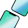 2x Закалено стъкло за iPhone 12 Mini, ERBORD 9H Hard Glass на екрана