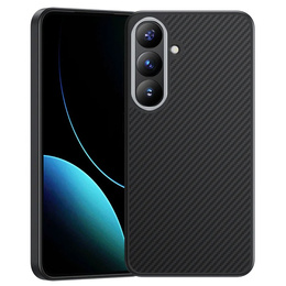Калъфът BENKS Kevlar за Samsung Galaxy S25+ Plus, за MagSafe, въглеродни влакна, черен
