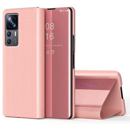 Калъфи за Xiaomi 12T / 12T Pro, Clear View, розов rose gold