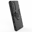 Калъфи за Xiaomi Mi 11i / POCO F3, Kickstand Ring, черен