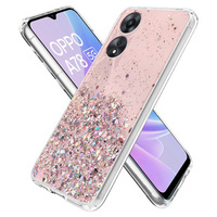 Калъфи за Oppo A78 5G, Glittery, розов