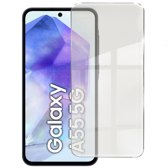 Калъф за Samsung Galaxy A55 5G, Electro MagSafe, златен + стъкло за екран