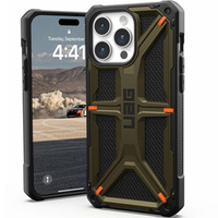 Калъф Urban Armor Gear за iPhone 15 Pro Max, Monarch, Kevlar зелен