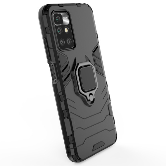 Калъфи за Xiaomi Redmi 10, Kickstand Ring, черен