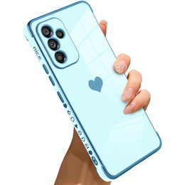 Калъфи за Samsung Galaxy A34 5G, Electro heart, син