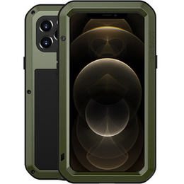 Калъфи Love Mei за iPhone 12 Pro, armored with glass, зелен