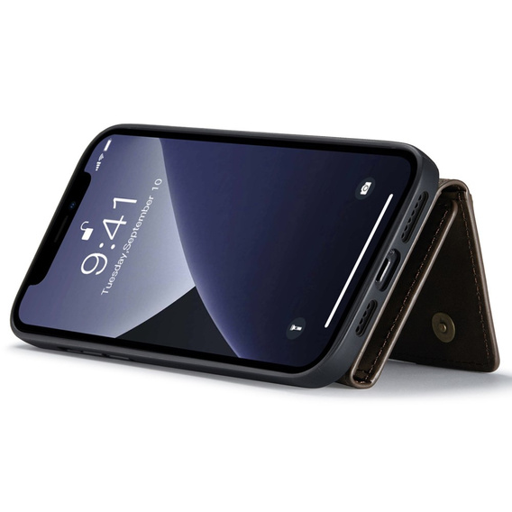 Калъфи за iPhone 14 Pro, DG.MING 2in1, кафе