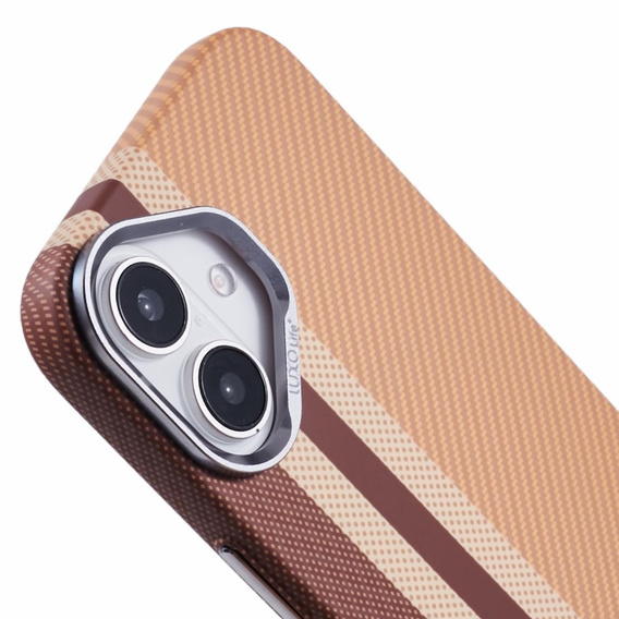 Калъфът за iPhone 16 Plus, Carbon Fiber MagSafe, жълт