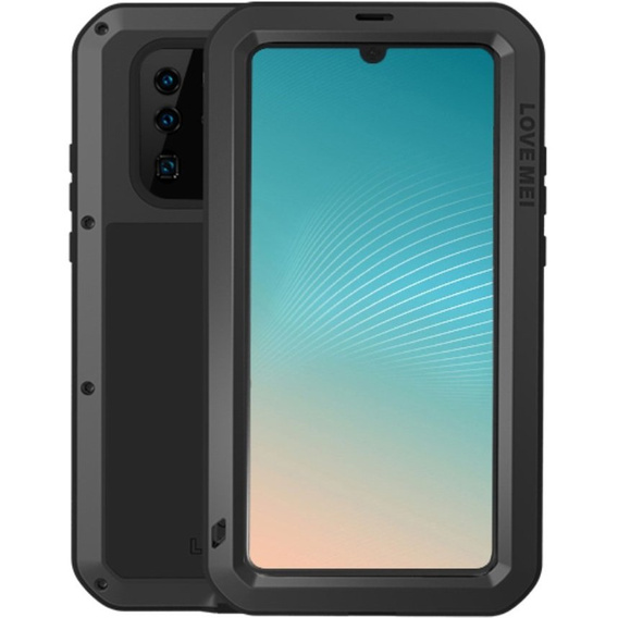 Калъфи Love Mei за Huawei P30 Pro, armored with glass, черен