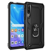 брониран калъф за Huawei P Smart Pro, Nox Case Ring, черен