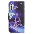 Калъф с капак за Samsung Galaxy M15 5G, Wallet, Sparkling Butterflies