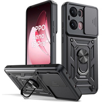 Брониран калъф за Oppo Reno 13 Pro, CamShield Slide, черен
