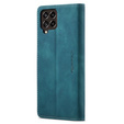 CASEME калъф за Samsung Galaxy M33 5G, Leather Wallet Case, син
