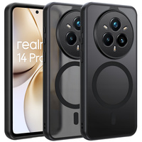 Калъф за Realme 14 Pro+ 5G, за MagSafe, ERBORD Matt Case, черен