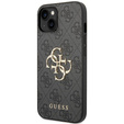 Калъфи GUESS за iPhone 15 Plus, 4G Big Metal Logo, сив