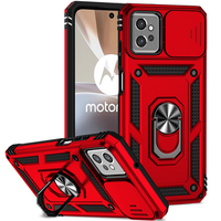 Брониран калъф за Motorola Moto G32, CamShield Slide, червен