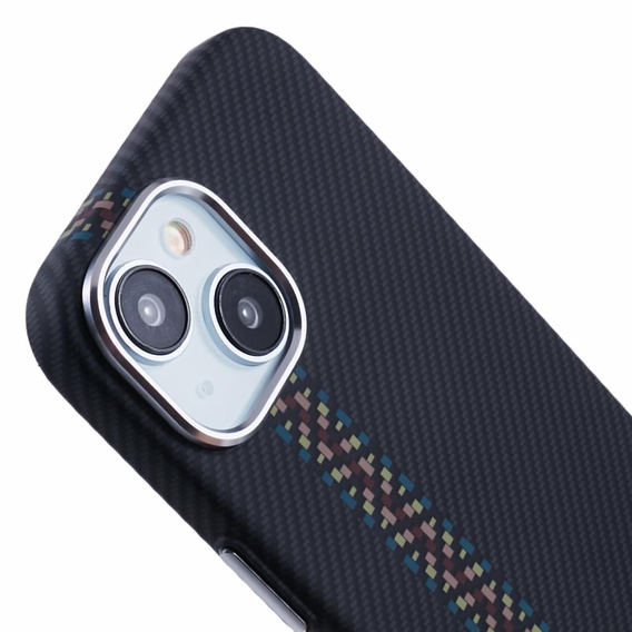 Калъфът за iPhone 15, Carbon Fiber MagSafe, черен