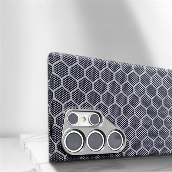 Калъфът Samsung Galaxy S24 Ultra, Aramid Fiber MagSafe, черен
