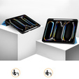 Калъф за iPad Pro 11" 2024 (5 gen.), Smartcase с място за стилус, син