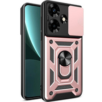 Брониран калъф за Infinix Hot 30, CamShield Slide, розов rose gold