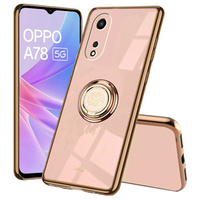 Калъфи за Oppo A78 5G, Electro Ring, розов rose gold