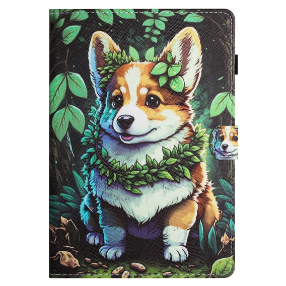 Калъф за iPad 10.9" 2022 (10 gen.), с капак, corgi dog